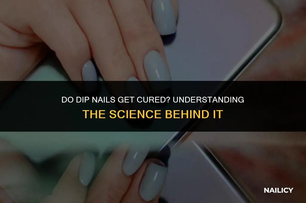 do dip nails get cured