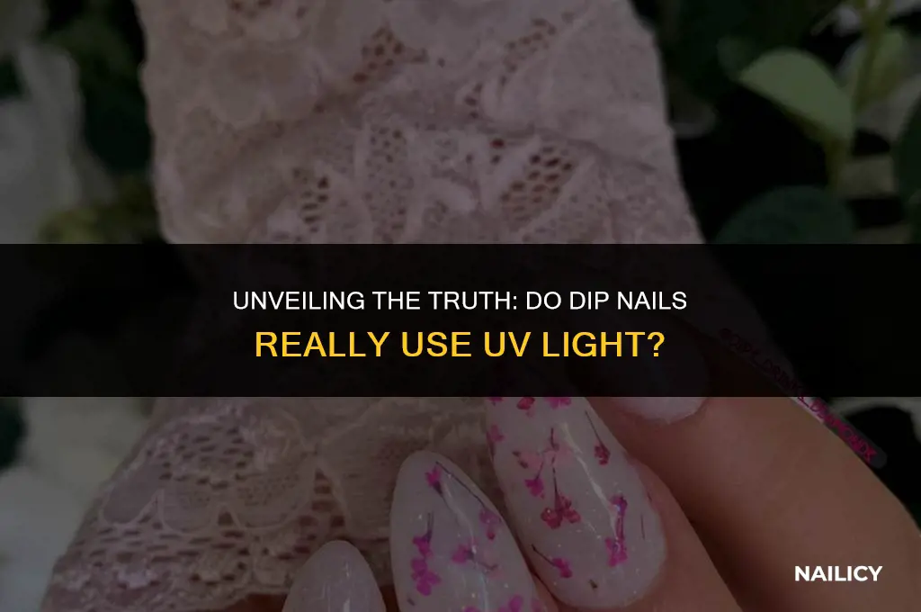 do dip nails use uv