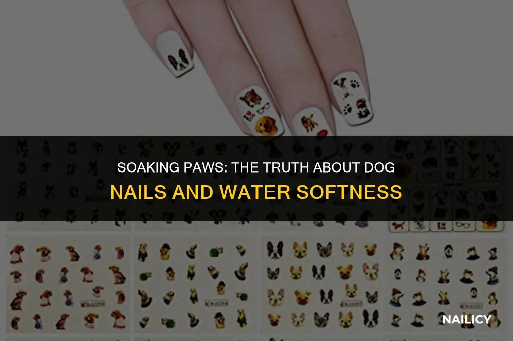 do dog nails get soft in water