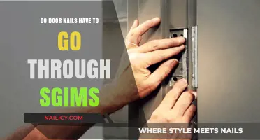 Do Door Nails Need to Penetrate SGIMS for Proper Installation?