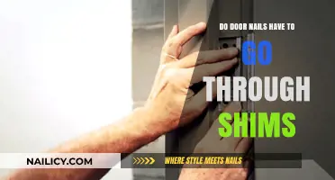 Do Door Nails Need to Penetrate Shims for Proper Installation?