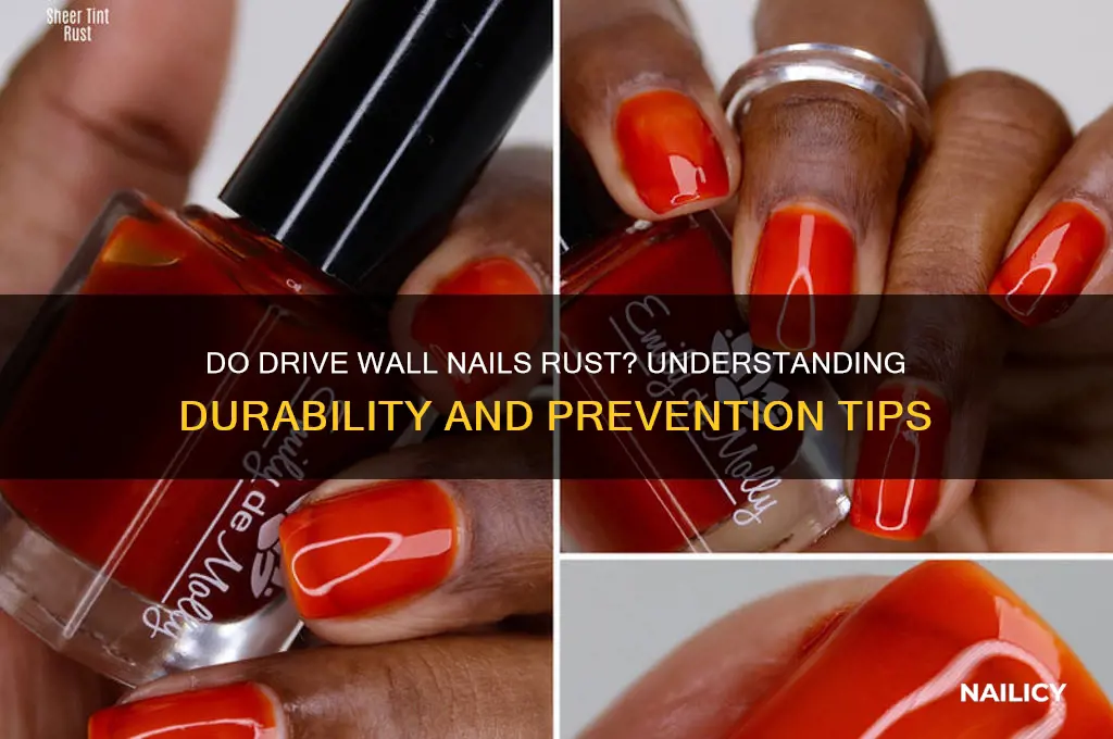 do drive wall nails rust
