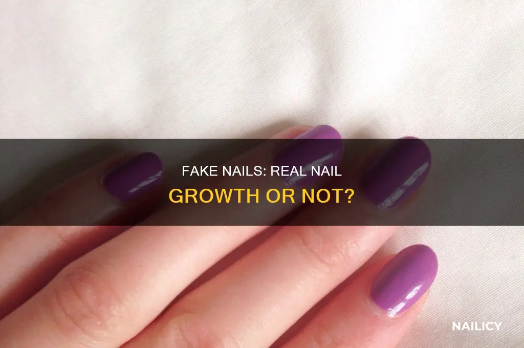 do fake nails make your real nails grow