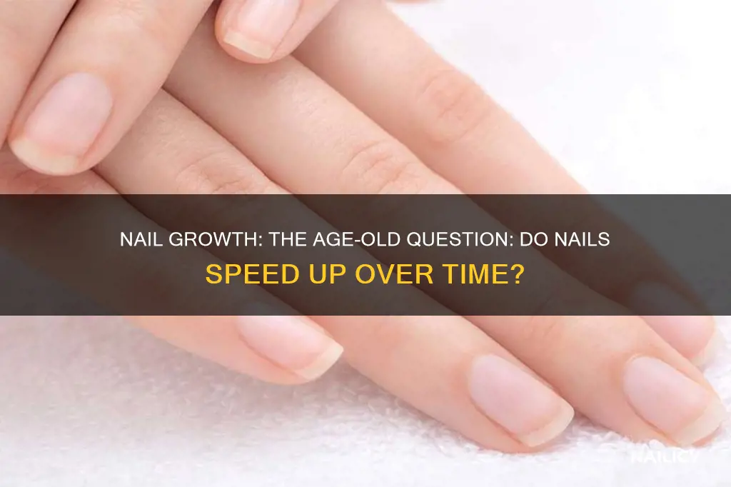 do finger and toe nails grow faster with age