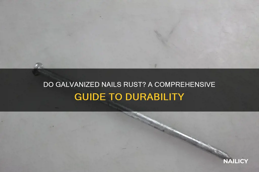 do galv nails rust