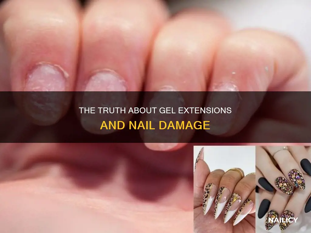 do gel extensions damage your nails