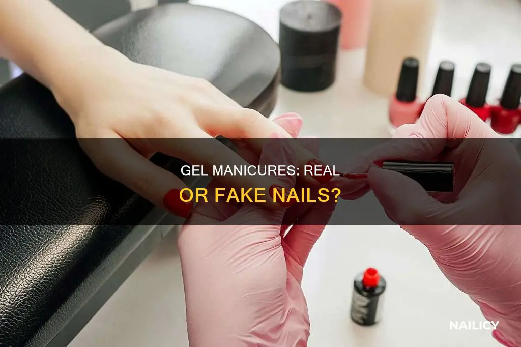 do gel manicures use fake nails