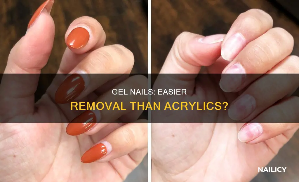 do gel nails come off easier than acrylics
