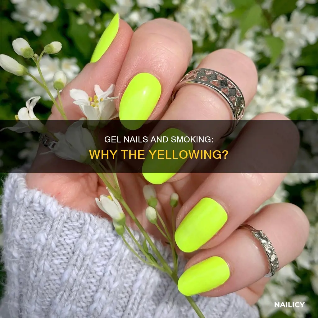 do gel nails turn yellow from smoking