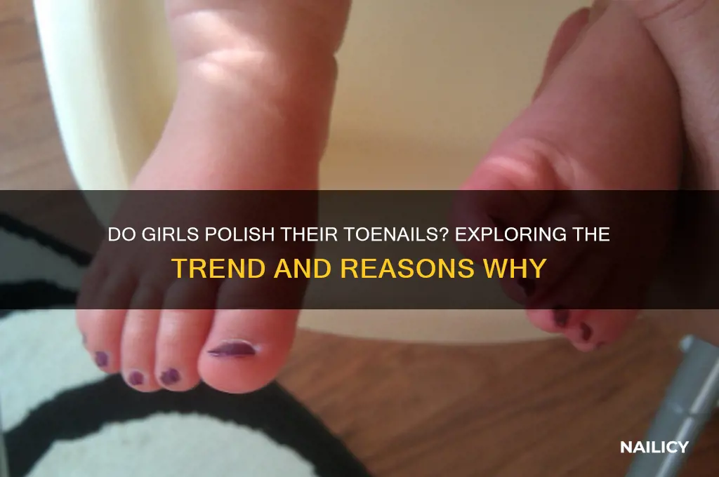 do girls polish their toe nails