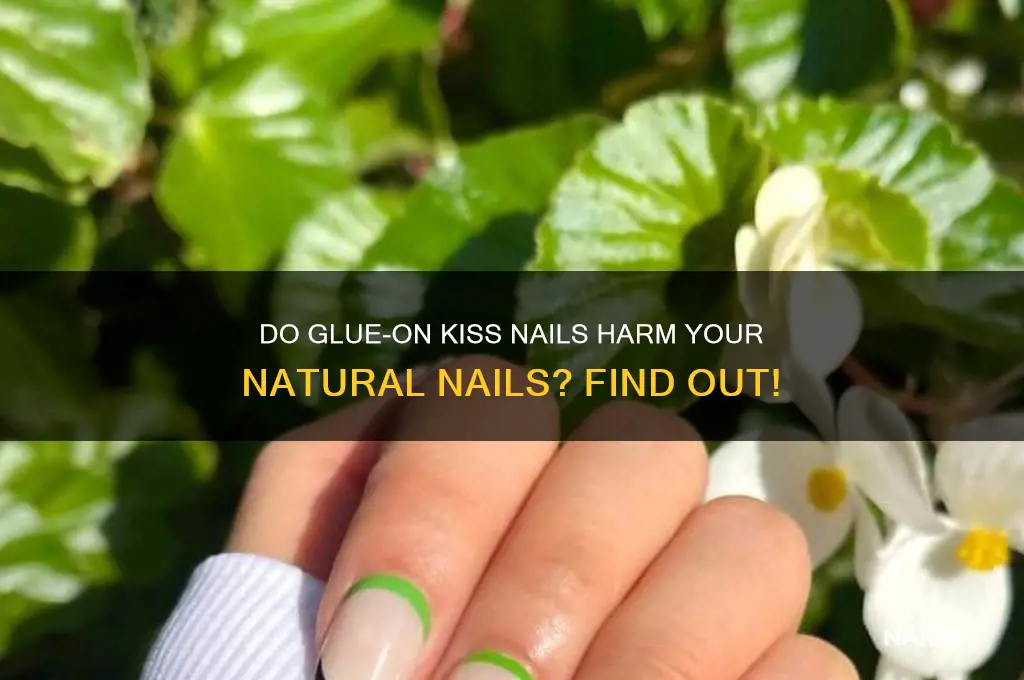 do glue on kiss nails damage nails
