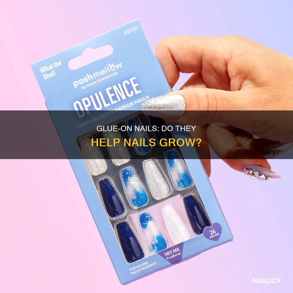 do glue on nails help nails grow