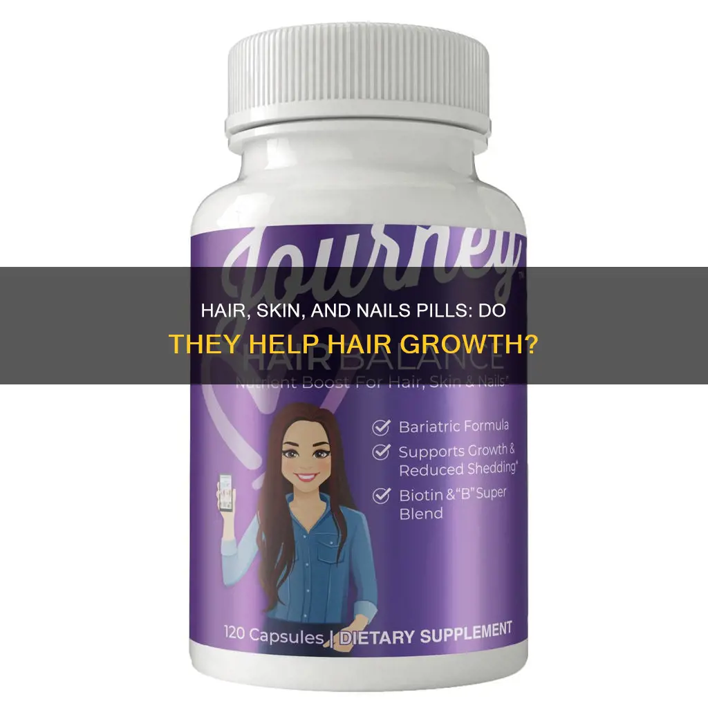 do hair skin and nail pills help your hair grow