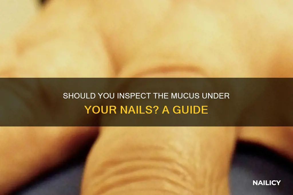 do i check the micus under my nails