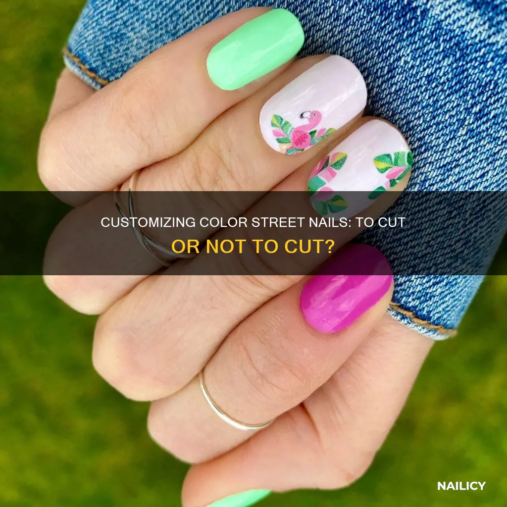 do i have to cut color street nails