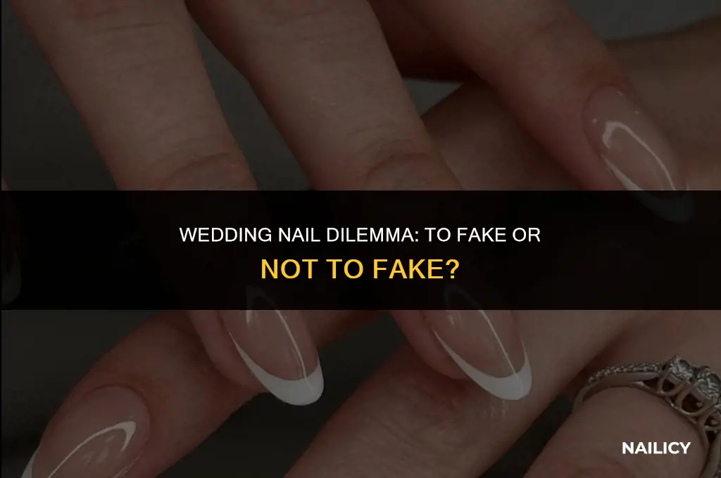 do i have to get fake nails for wedding