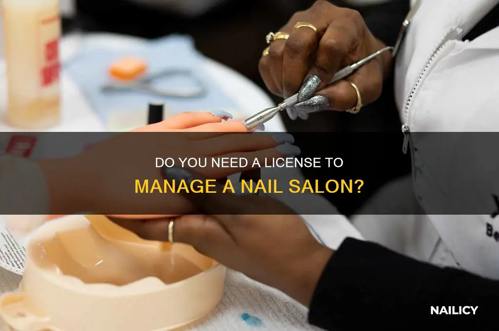 do i need a license to manage a nail salon