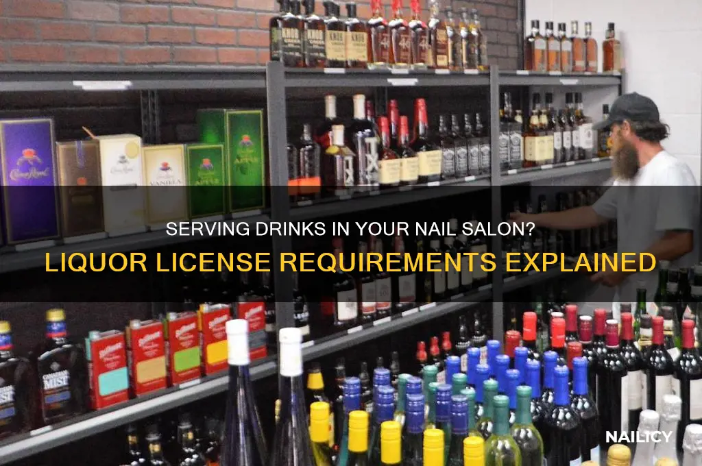 do i need a liquor license for a nail salon
