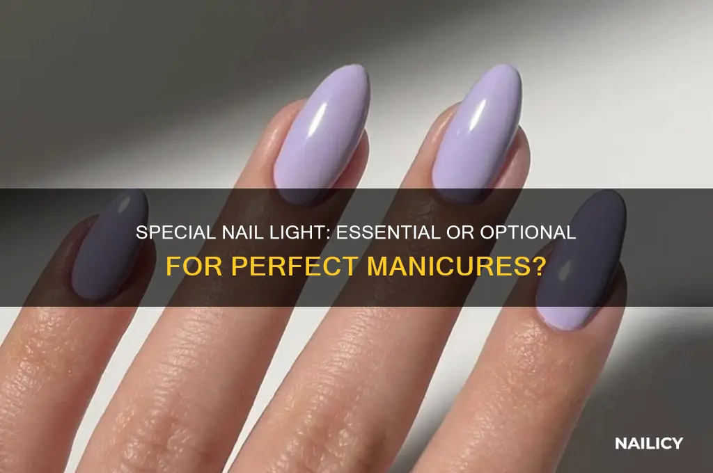 do i need a special nail light