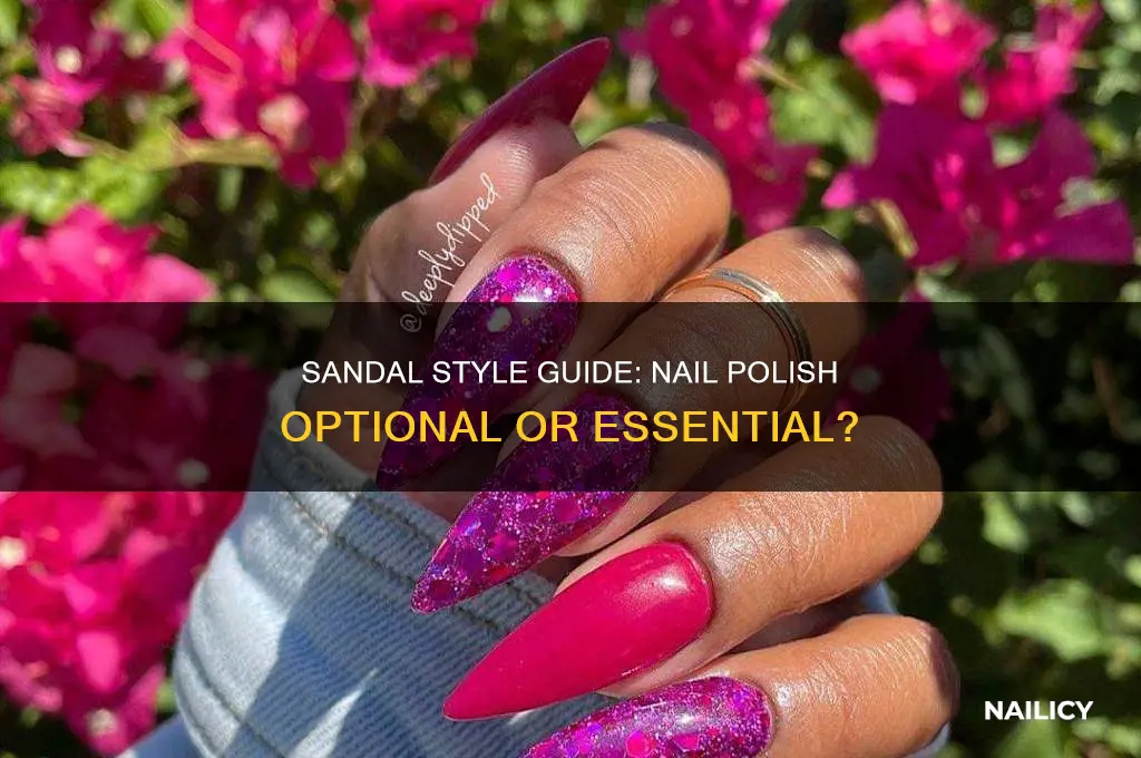 do i need nail polish to wear sandles