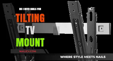 Tilting TV Mount Installation: Are Nails Necessary for Secure Setup?