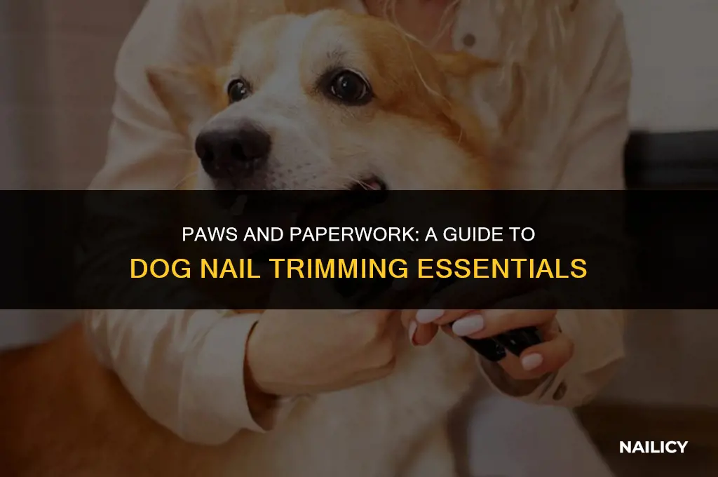 do i need papers to get my dogs nails cut