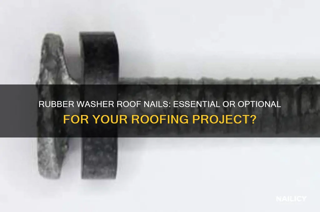 do i need rubber washer roof nails