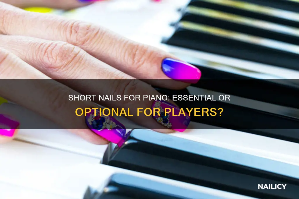 do i need short nails to play piano