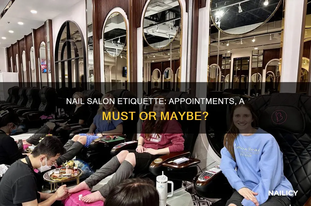 do i need to make an appointment for nail salon