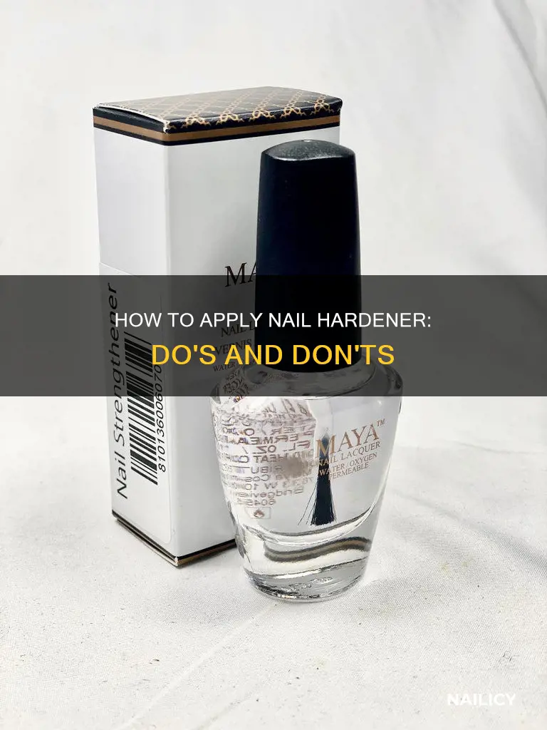 do i need to remove nail hardener before applying