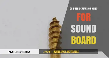 Screws vs. Nails for Soundboard Installation: Which is Better?