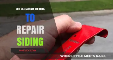 Siding Repair Dilemma: Screws vs. Nails - Which is Best?