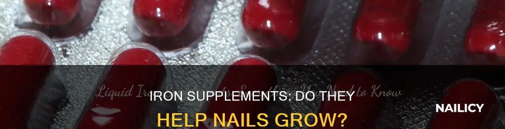 do iron supplements help nails grow