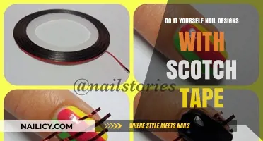 Creative DIY Nail Art: Easy Scotch Tape Designs for Beginners