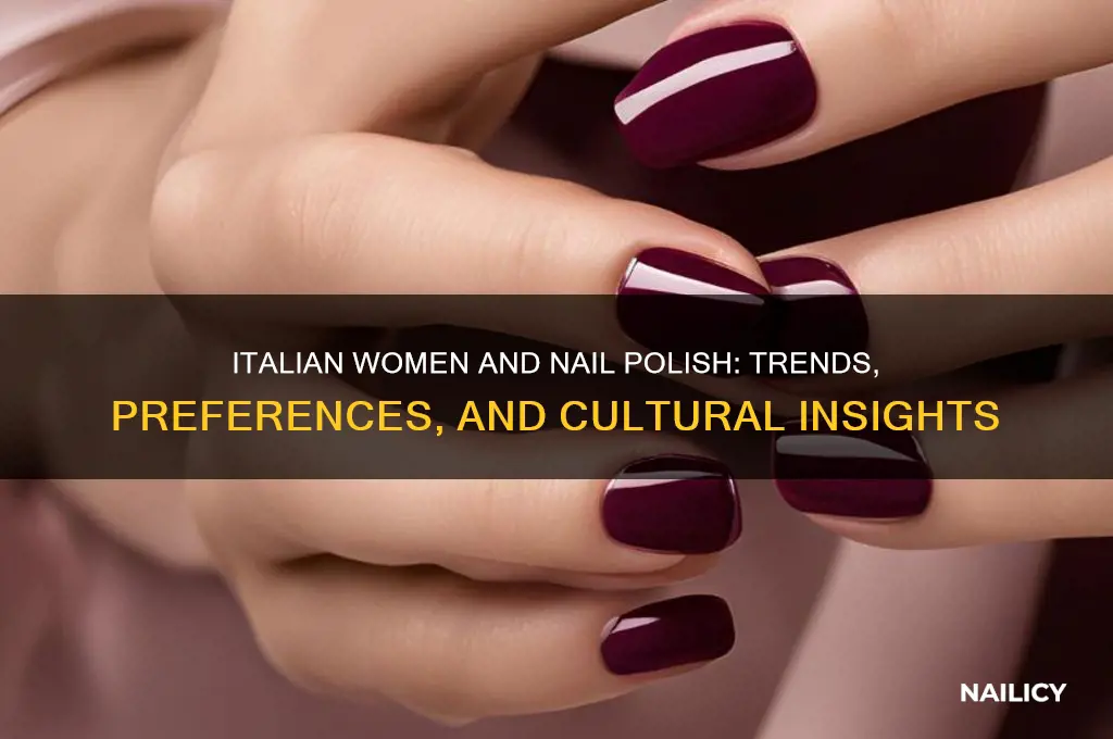 do italian women wear nail polish