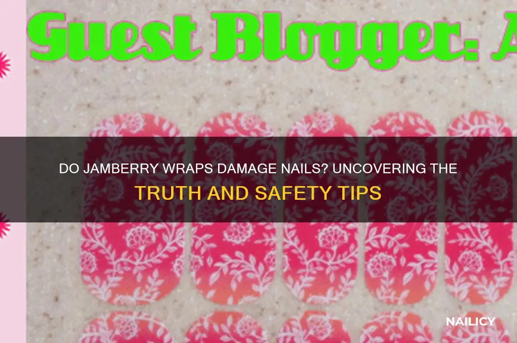 do jamberry wraps damage nails