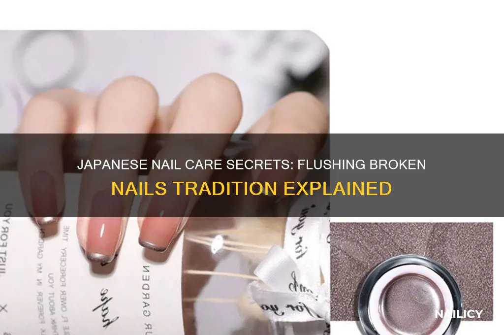 do japanese flush broken nails
