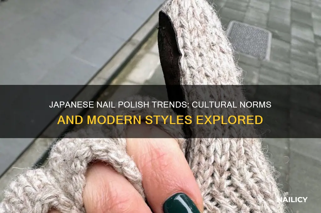 do japanese wear nail polish