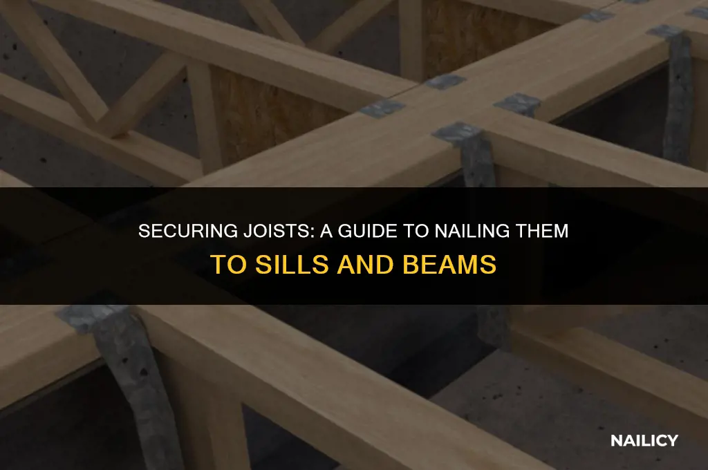 do joists get nailed to sill and beams