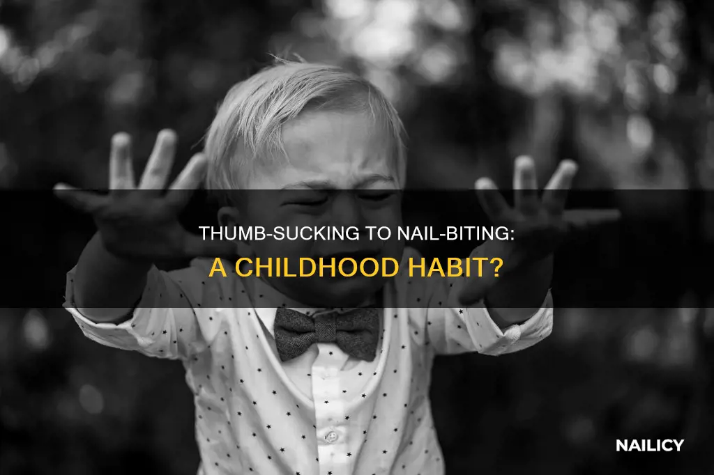 do kids that suck thumb grow up to bite nails
