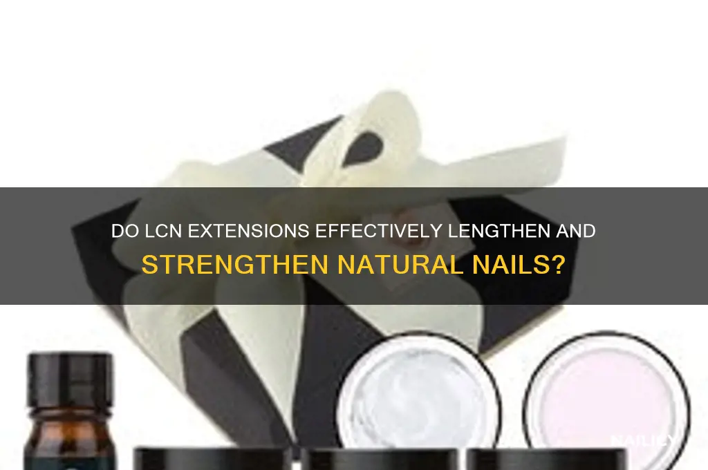 do lcn extend the nails