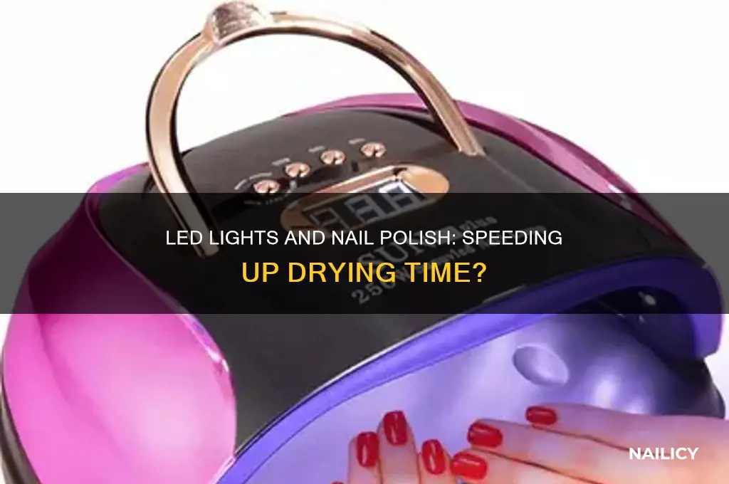 do led lights help regular nail polish dry faster