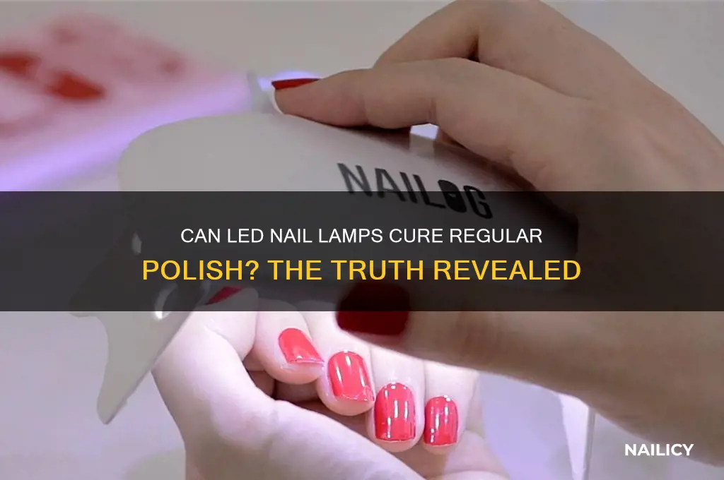 do led nail lamps work with regular polish