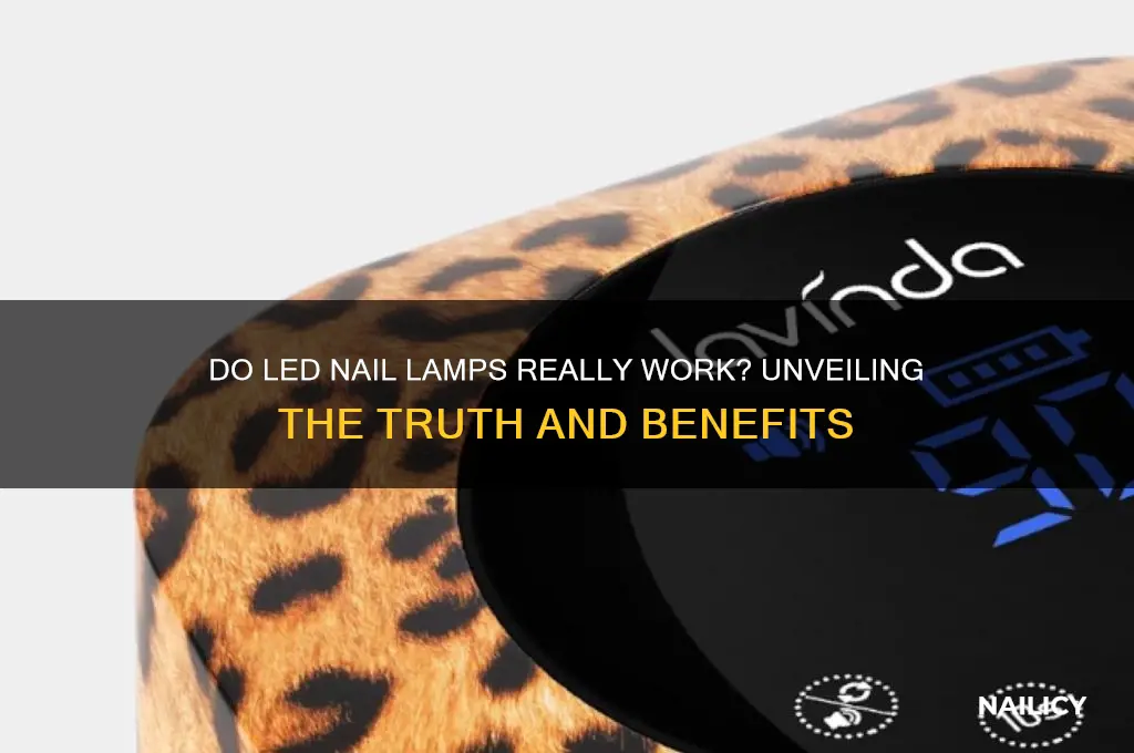 do led nail lamps work