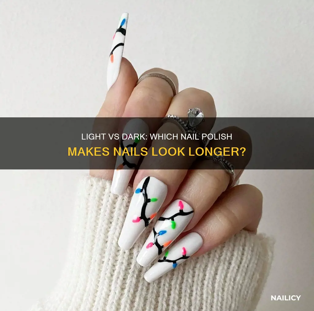 do light or dark colours make your nails look longer