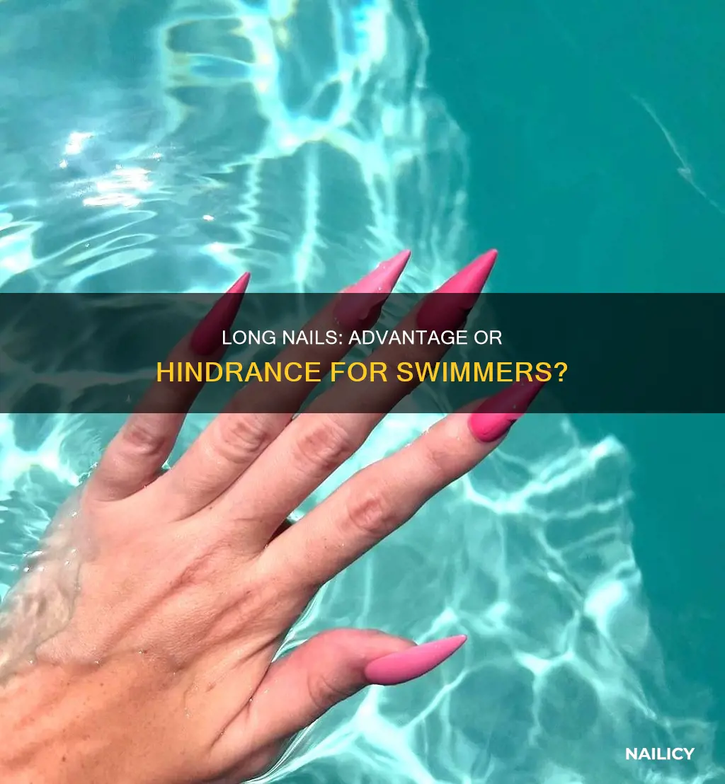do long nails help you swim faster