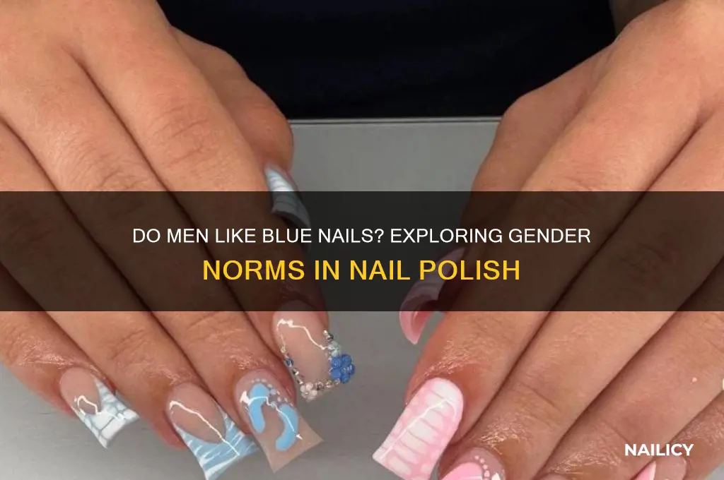 do men like blue nails