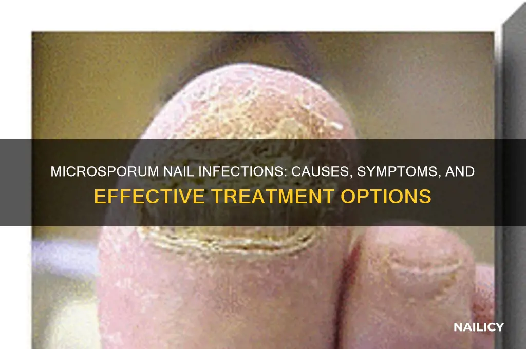 do microsporum infected nails