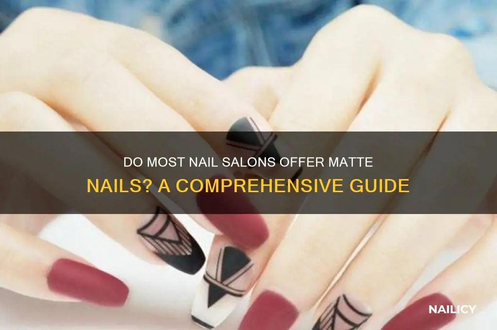 do most nail salons do matte nails