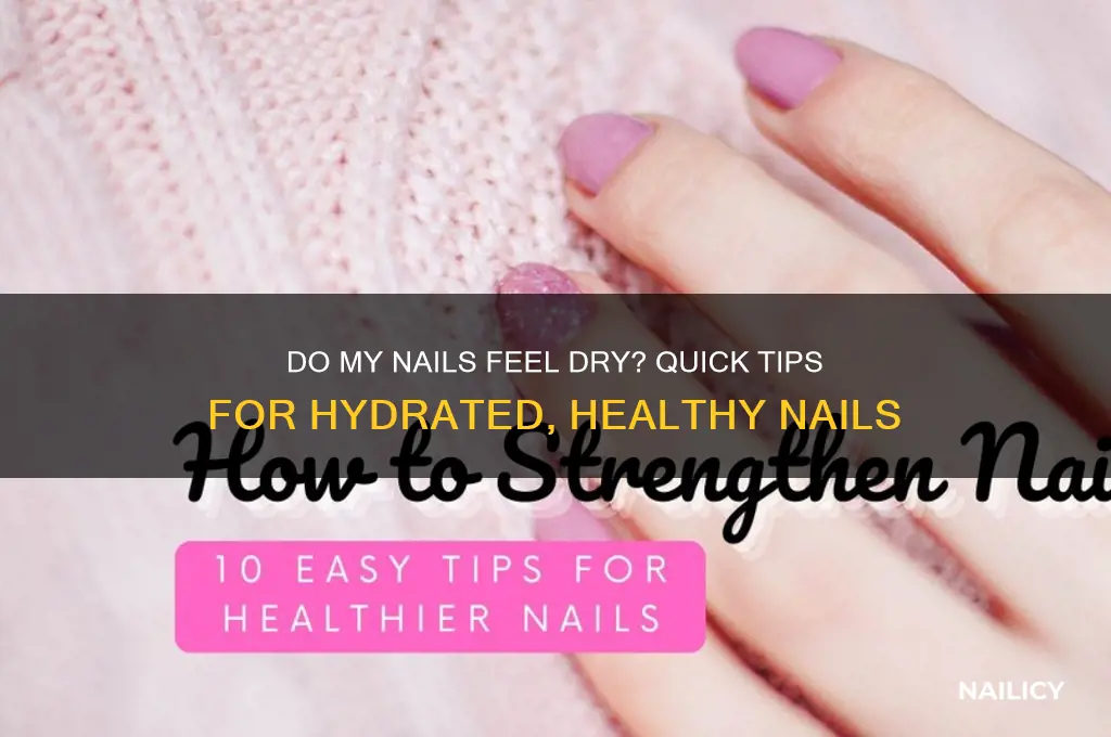 do my nails feel dry
